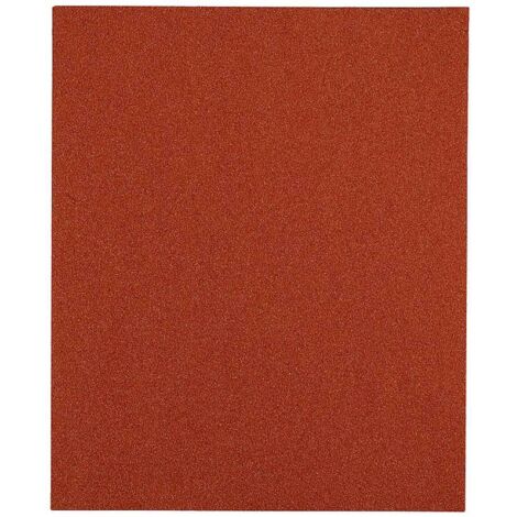 KWB 800424 LOT DE 5 FEUILLES DE PAPIER ABRASIF POUR BOIS, COULEUR ET SPATULE 230 X 280 MM SOUDÉES KORN K-240