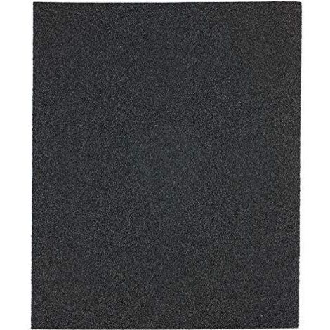 KWB 820415 - Fogli di carta abrasiva per metallo e acciaio, per la rimozione di ruggine, cespugli, vernici in resina, ecc. 230 x 280 mm, saldati 5 pezzi Grana K-150, Made in Europe