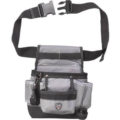 Sac à outils à bandoulière 907710 – Nylon robuste avec couture double renforcée – 1 grande poche et 3 compartiments pour outils – KWB