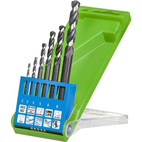 kwb Akku-Top Metallbohrer-Satz HI-NOX, Ø 2 - 8 mm, HSS 'Bohrer-Set, 6-teilig, Spiralbohrer