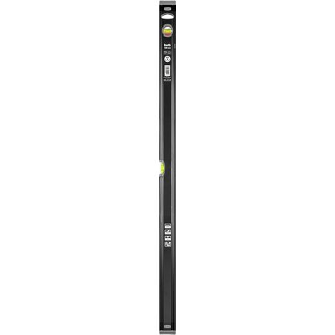 kwb Aluminium-Wasserwaage 100 cm, stoßfeste Libelle, 0,5 mm / m Genauigkeit, VPA-Geprüft, hoch präzise geschliffen, je 1 Horizontal- und Vertikallibelle inkl. Sturz-Schutz aus Gummi