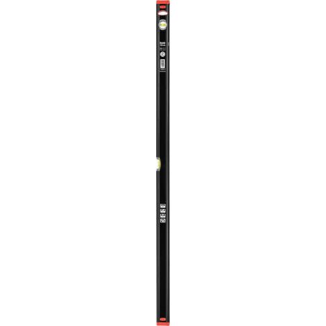 kwb Aluminium-Wasserwaage 120 cm, stoßfeste Libelle, 0,5 mm / m Genauigkeit, VPA-Geprüft, hoch präzise geschliffen, je 1 Horizontal- und Vertikallibelle inkl. Sturz-Schutz aus Gummi