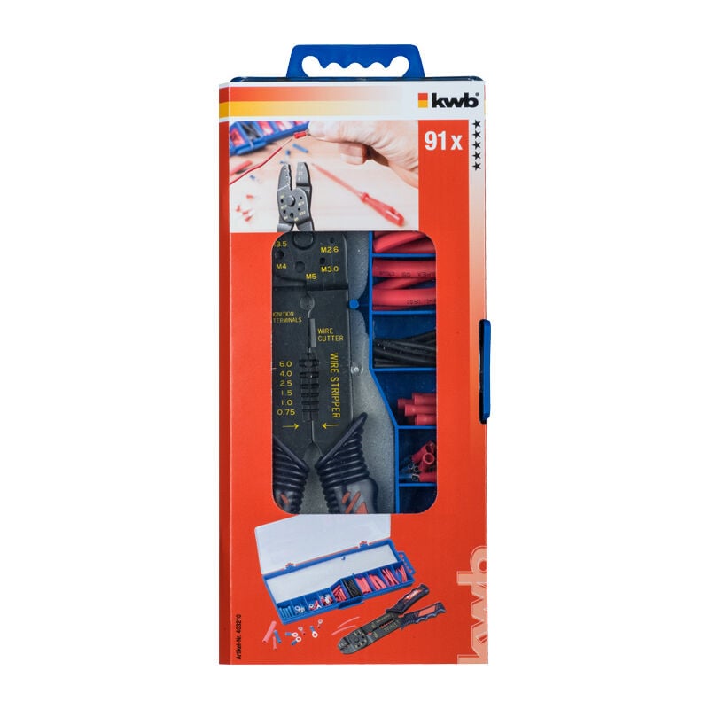 KWB - Einhell 49403210 Pince à sertir 200 mm 90 pièces Bornes