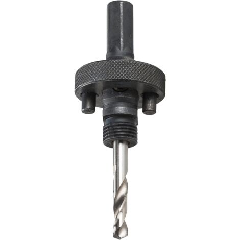 kwb Aufnahmeschaft für Bi-Metall Lochsägen mit 5/8''-18 UNF Gewinde 598900 (für Lochsägen Ø 32 - 152 mm, Sechskantschaft mit HSS Zentrierbohrer