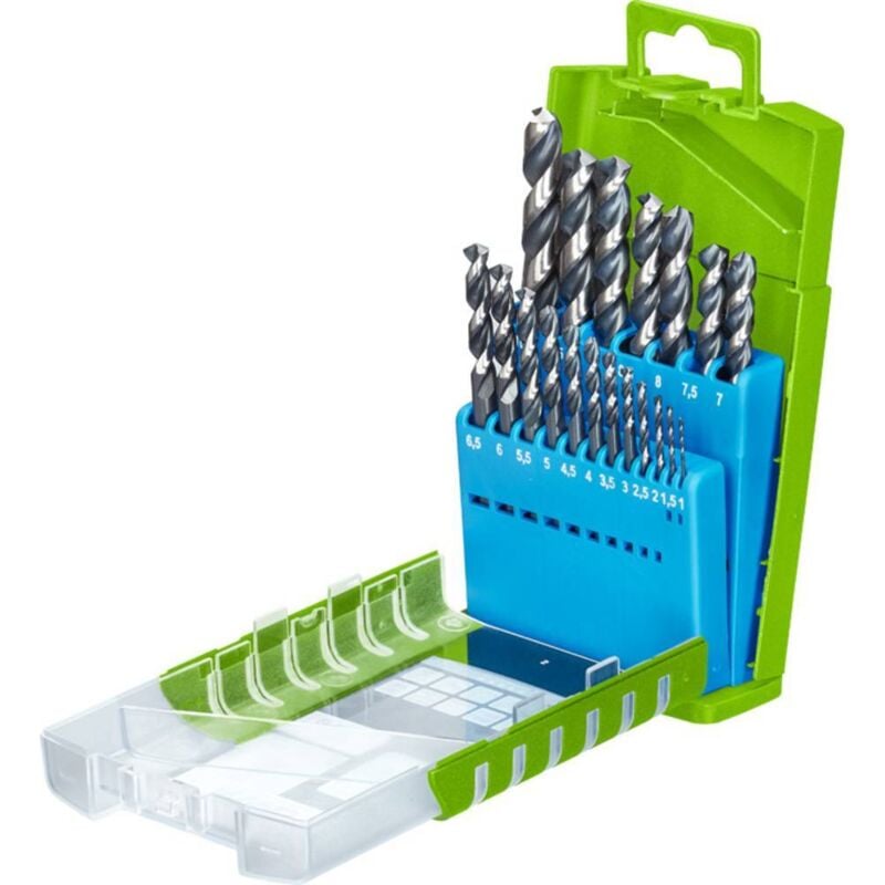 KWB - 258819 hss Jeu de forets pour le métal 19 pièces M2 din 338 tige cylindrique 1 pc(s)