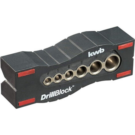 kwb Bohrhilfe / Bohrlehre Ø 44899 mm DrillBlock für rechtwinklige / gerade u. präzise Bohrungen auf
