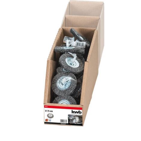 kwb Brosses à disques, fil d'acier HSS ondulé, pour une utilisation avec les perceuses et les visseuses sans fil 607333 1 pc(s) D228772