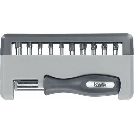 kwb by Einhell 12 pezzi Handy Bitbox Impact Trapano avvitatore a batteria (punte magnetiche in acciaio TQ60 con portapunte e maniglia)