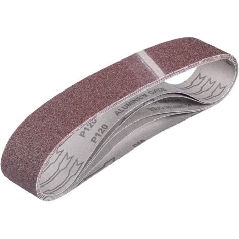 kwb by Einhell kit de 10 bandes de ponçage 50 x 686 mm pour ponceuses à bande (5 pièces, 50 x 686 mm, pour ponceuses à bande stationnaires TH-US 240 et TC-US 350 Einhell, 4 x K60, 4 x K80 et 2 x K120)