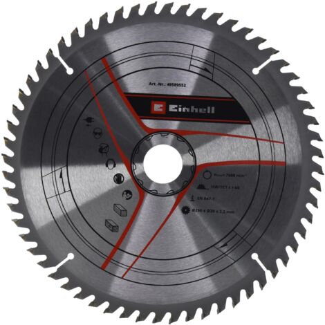 kwb by Einhell - Lama per sega HM, Ø 250 x 30 mm, 60 denti, adatta per diverse seghe circolari da tavolo Einhell, troncatrici a tiro e troncatrici a croce