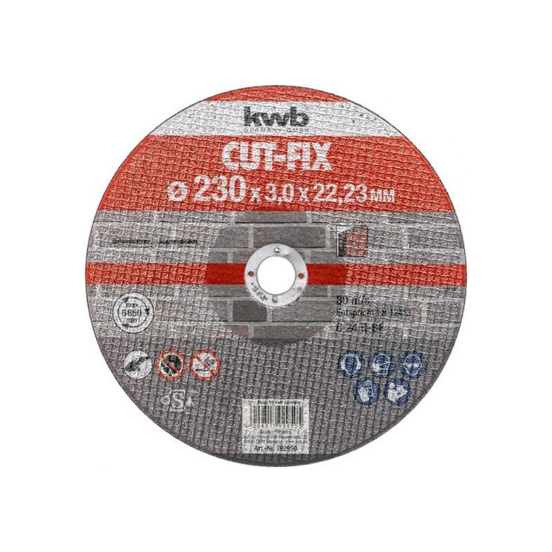 Disque de coupe cut-fix 792 950 (230 x 22, épaisseur 3,0 mm, de pierre, de l'angle) - KWB