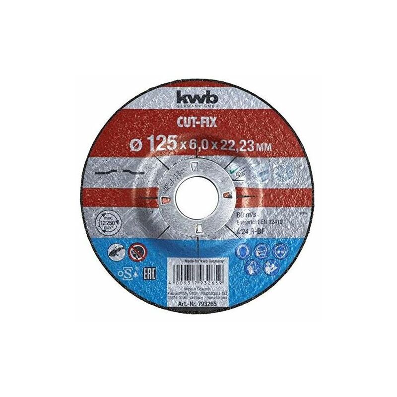 Kwb Disco Taglio Metallo Diametro 125.6Mm