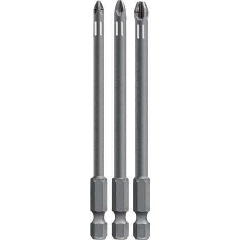 KWB DE 3 EMBOUTS 100 MM PZ SET DE TORSION 123140 (TQ 60 ACIER INOXYDABLE, ZONE DE TORSION, ENTRAÎNEMENT ISO 1173, C6.3), 0 W 0 V