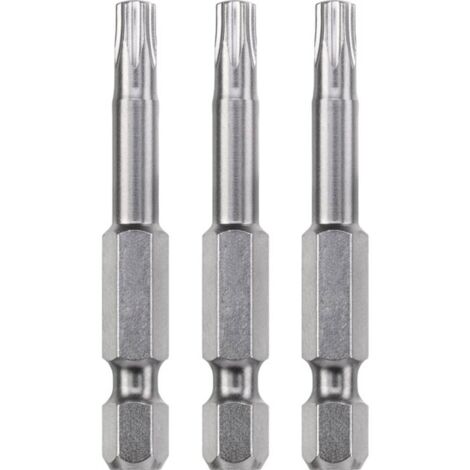 KWB DE 3 EMBOUTS 50 MM TORX 40 INDUSTRIAL STEEL 121340 (TQ 60 ACIER, ENTRAÎNEMENT ISO 1173, C 6.3), 0 W 0 V
