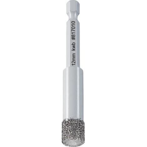KWB Diamant-Lochsäge für Trockenschnitt, 1/4" E6.3, Ø 12 mm