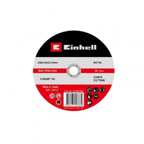 KWB disco abrasivo metal 230x3x22 cm corte 49791961 , Disco abrasivo de corte para metal 230 x 3 x 22,23 mm – ref. 49791961, un disco de alto rendimiento diseñado para realizar co