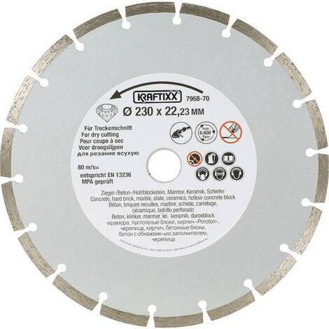 Kwb Disco Diamantato Segmentato Silver Line D.230 Mm Spessore 2,5 Mm