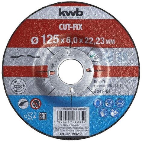 KWB discs sbaste metal 125x6x22 mm 49793265 , Discos Desbaste Metal 125X6X22 Mm de la marca Einhell.