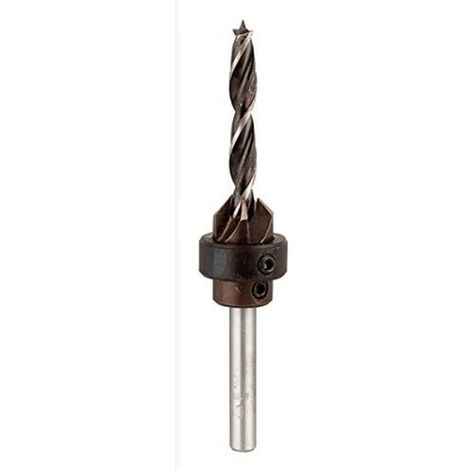 kwb Drill a spirale in legno Ø 5,0 mm con svasatura e profondità STOP 513105 (acciaio CV, regolabile individualmente)