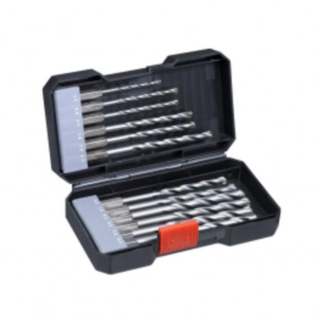 KWB Einhell 49108840 Set 12 Punte Trapano HM TCT 1/4" E6,3 Calcestruzzo Muratura