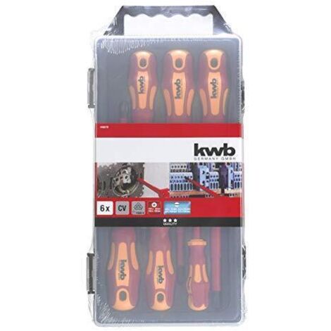 KWB Einhell 49140870 Jeu de 6 tournevis d'électricien isolés 1000V Acier