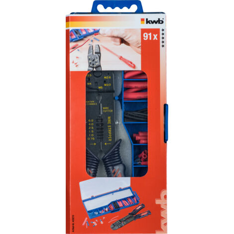 KWB Einhell 49403210 Pinze Crimpare 200mm 90 Pezzi Terminali