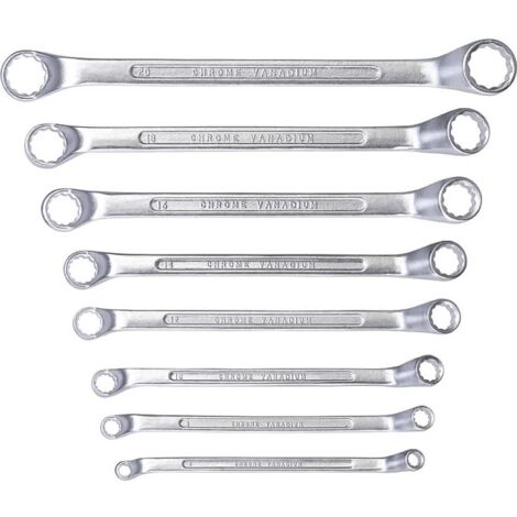 KWB Einhell 49440390 Set 8 Chiavi Inglesi Esagonali Acciaio Cromo-Vanadio