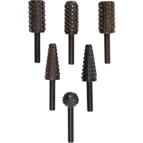 KWB Einhell 49495500 Set 10 raspe fresatura Intaglio Legno Lamiera Ø6mm