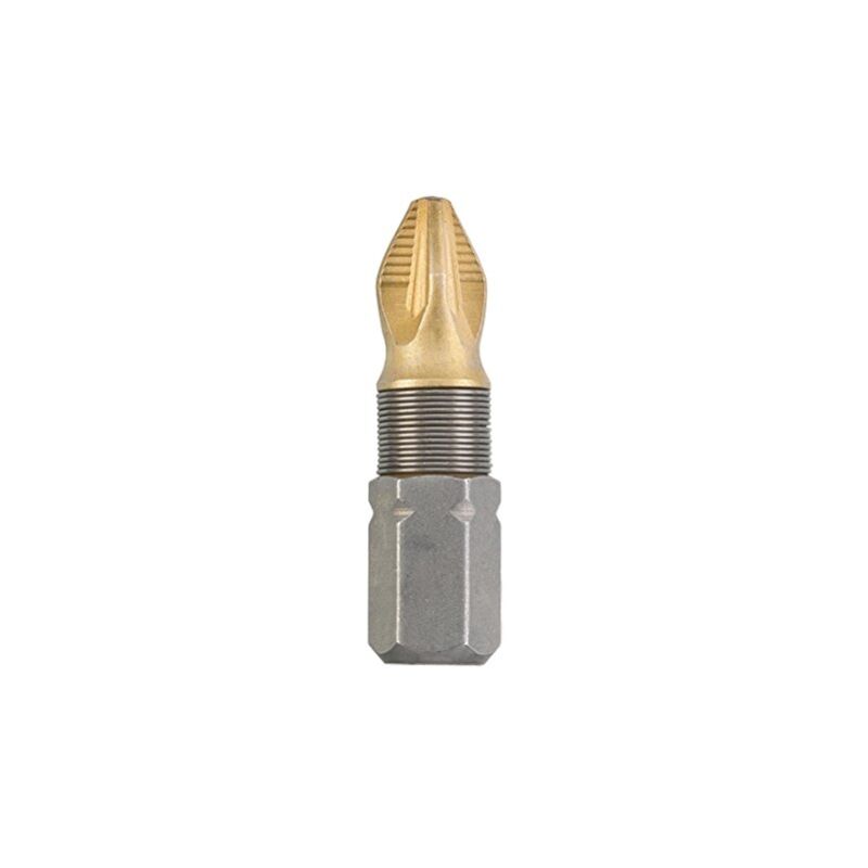 KWB - 2 embouts 25 mm pz 1 titan 124101 (tin tin, tq 60 acier, entraînement iso 1173, C6.3), 0 w 0 v