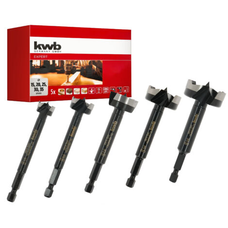 KWB Forstnerbohrer-Set, 706400, 5-teilig