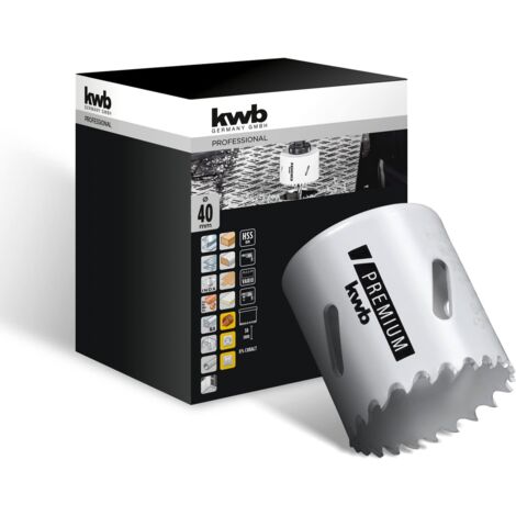 KWB - FRESA A TAZZA BIMETALLICA HSS-CO 40MM