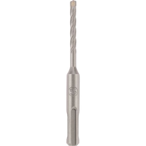 kwb HB4X SDS Plus Hammerbohrer, 110 mm, Ø 5,5 mm (Hartmetall-Platte, Vier Schneiden, Zentrierspitze, Vierfach-Plus-Spirale, Werkzeugstahl, SDS Plus)