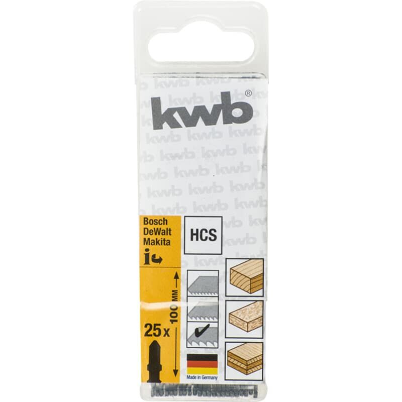 Image of 25x Stichsägeblatt t 144 d für weiches Holz, gerader Schnitt - KWB