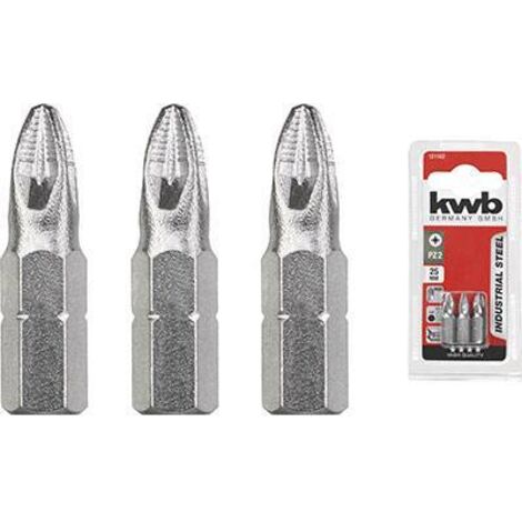 KWB INDUSTRIAL STEEL Bits, 25 mm, PZ 1 -  121101