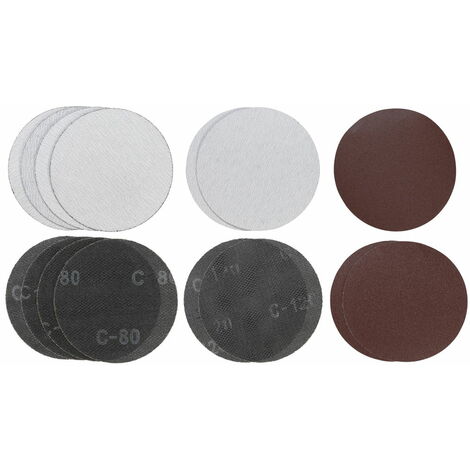 KWB Jeu de 15 abrasifs pour ponceuse girafe 180mm (Grain 80 et 120)