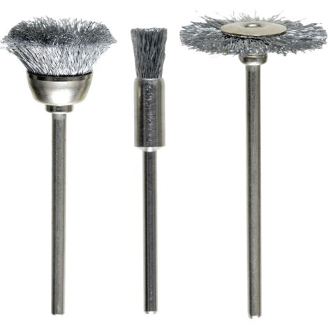 kwb Jeu de brosses à fil, 3 pièces, fil d'acier HSS, ondulé 518000 3 pc(s)