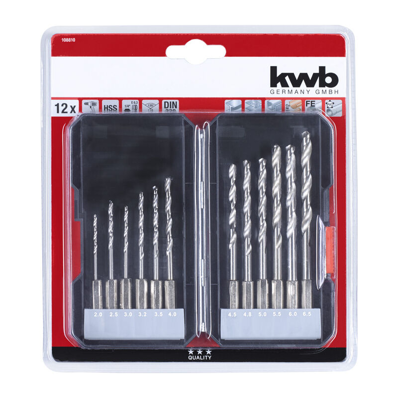 

Kwb Juego de 12 brocas para metal 108810