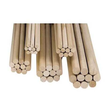 EMUCA Lot de 1000 tourillons en bois D. 8 x 40 mm pour assemblage p