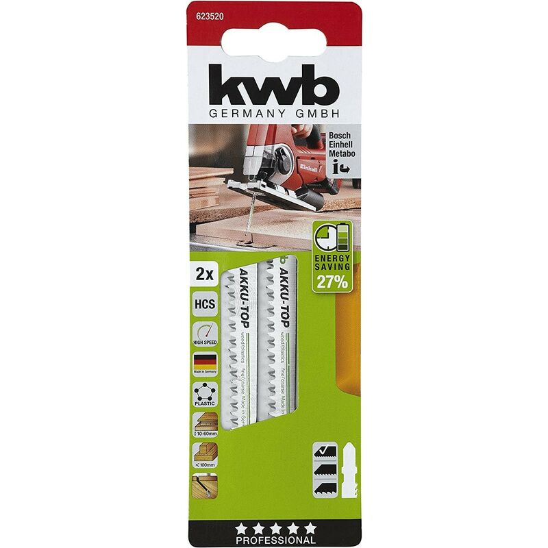 KWB - lame pour scie sauteuse-batterie top multicolore 623520 le travail du bois
