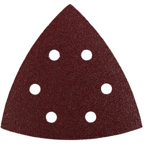 kwb macinazione triangolo per delta u. Multi-smerigliatrice - per metallo, legno, vernice u. V. m., 105 mm per AEG U. Kress Machines, Grain K-80, 5 PCS., Perforato