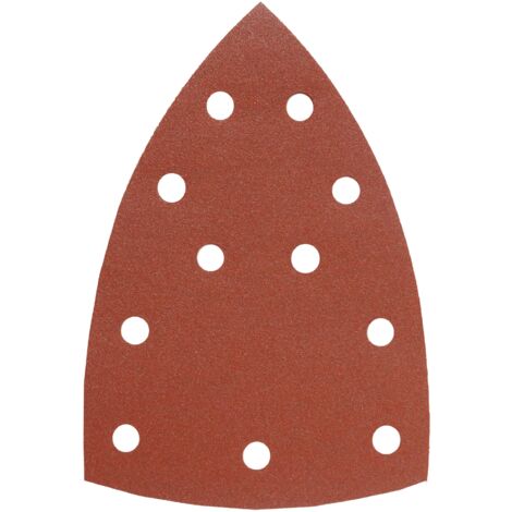 kwb macinazione triangolo per delta u. Multi-smerigliatrice - per metallo, legno, vernice u. V. m., u. a. Per Metabo FMS, 100 x 147 mm, grano 5 x k-60, 5 x k-120, 5 x k-180, 15 pezzi., Punzonati, spar
