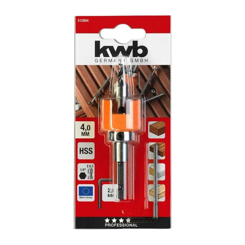 KWB - 512004 Foret pour le bois 1 pièce 4 mm 1 pc(s) D225482