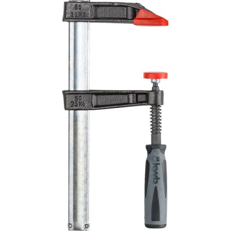 kwb 928820 screw clamp 80x200mm anti-slip handle stable adjustable