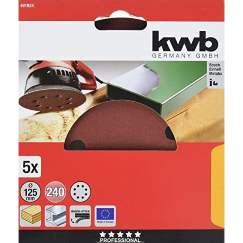 491924 Mola Diametro 125 mm 5 pz. - KWB