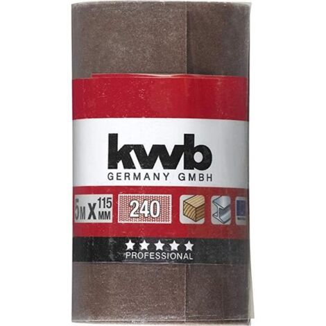 KWB rollo abrasivo 5m 115x240k s 49817824 , Rollo Abrasivo5M115 Al.Ox.G240 de la marca Einhell.