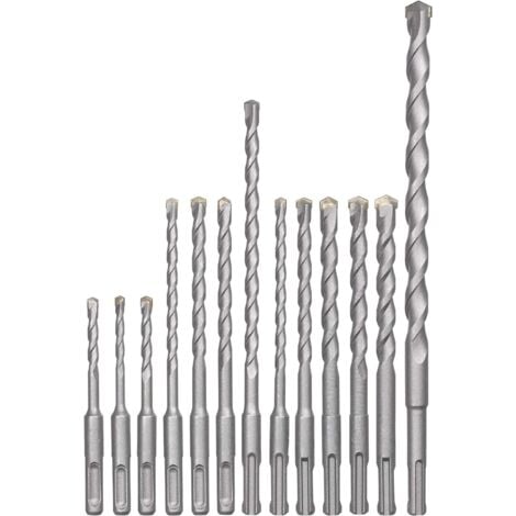 kwb SDS-Plus Hammer-Bohrer-Set, 12-teiliges Stein- u. Beton-Bohrer Satz im Kunstoff-Koffer