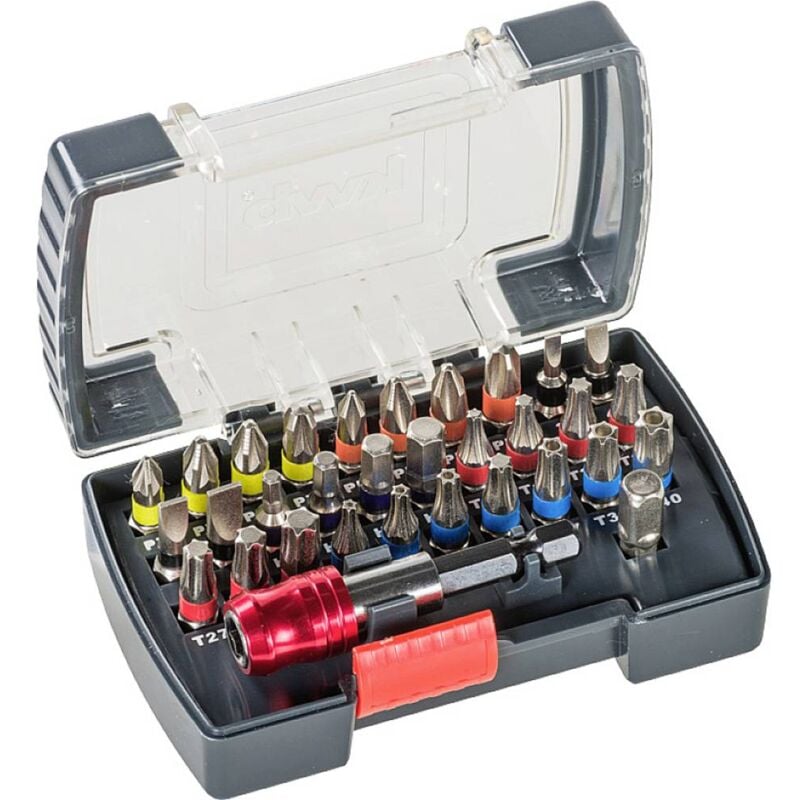 KWB - Bit Set 32-Parte in Pratico bit box, fogli
