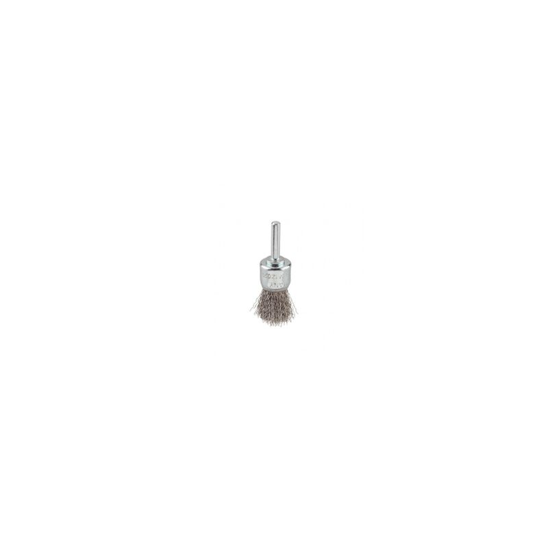 Image of Spazzola a pennello 25 mm ultra pesante filo 0,30 mm di acciaio hss ondulato per trapano - KWB