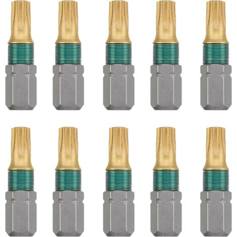 kwb Titan Bits '10er Torx T 20 Bit-Set 25 mm, Schraubendreher Bits (magnetisch, universell)