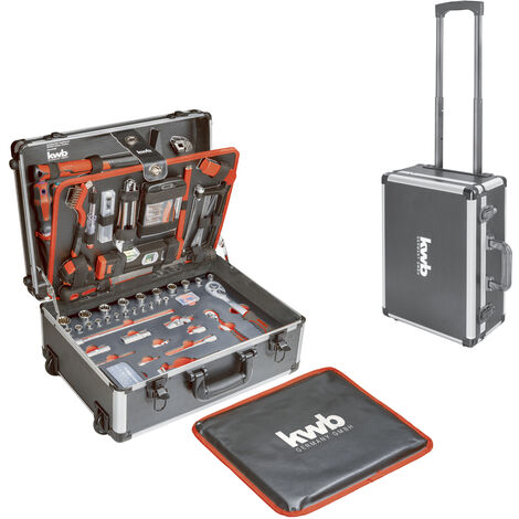 kwb Werkzeug-Koffer Trolley inkl. Werkzeug-Set, 175 -teilig, gefüllt, robust